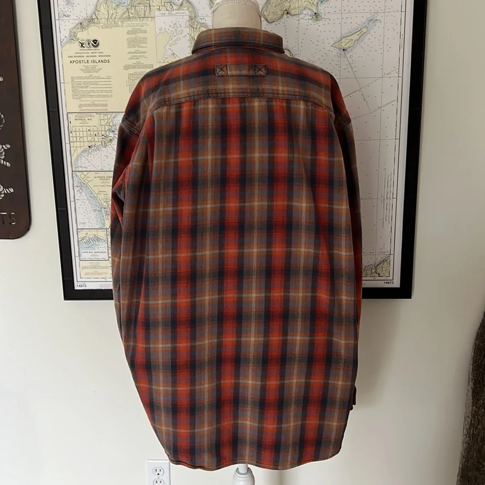Duluth Trading Men's Burlyweight Flannel Shirt - Picture 2 of 5